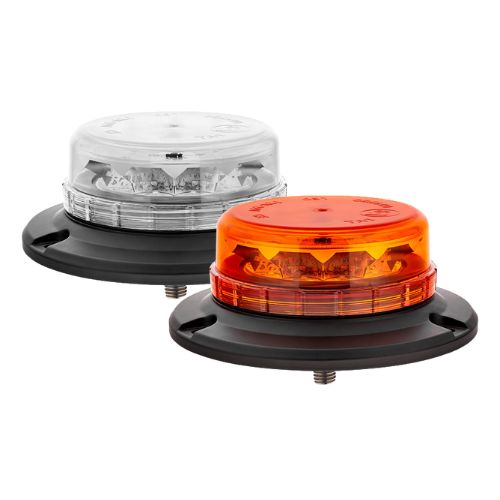 Led Beacon - Amber Colour, Single Point Fixing, 12/24v, LAP Electrical - LPB 060